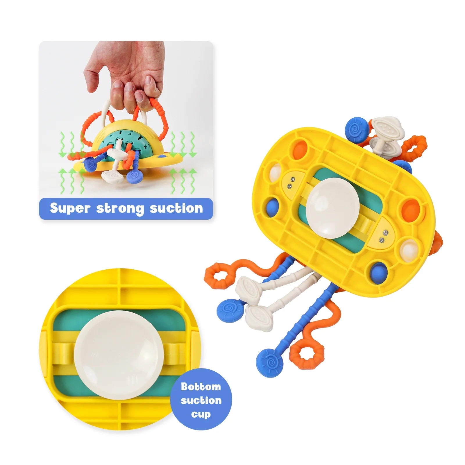 Baby Toys High Chair Toys with Suction Cup Toddler Pull String Toys for 6 12 Month Child Montessori Toy for 1 Year Gift