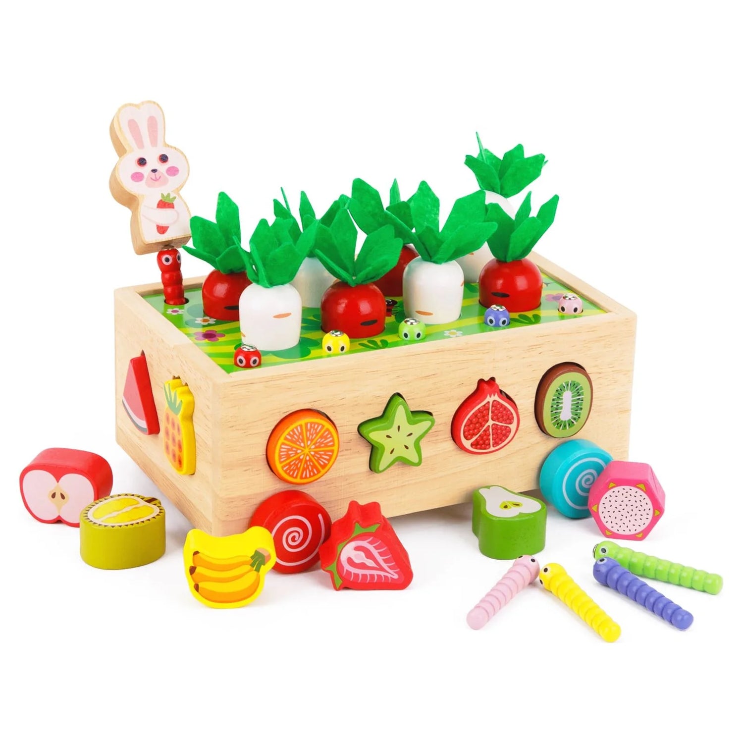 Toddlers Montessori Wooden Educational Toys for Baby Boys Girls Age 1 2 3 Year Old, Shape Sorting Toys Gifts for Kids 1-3, Wood Preschool Learning Fine Motor Skills Game