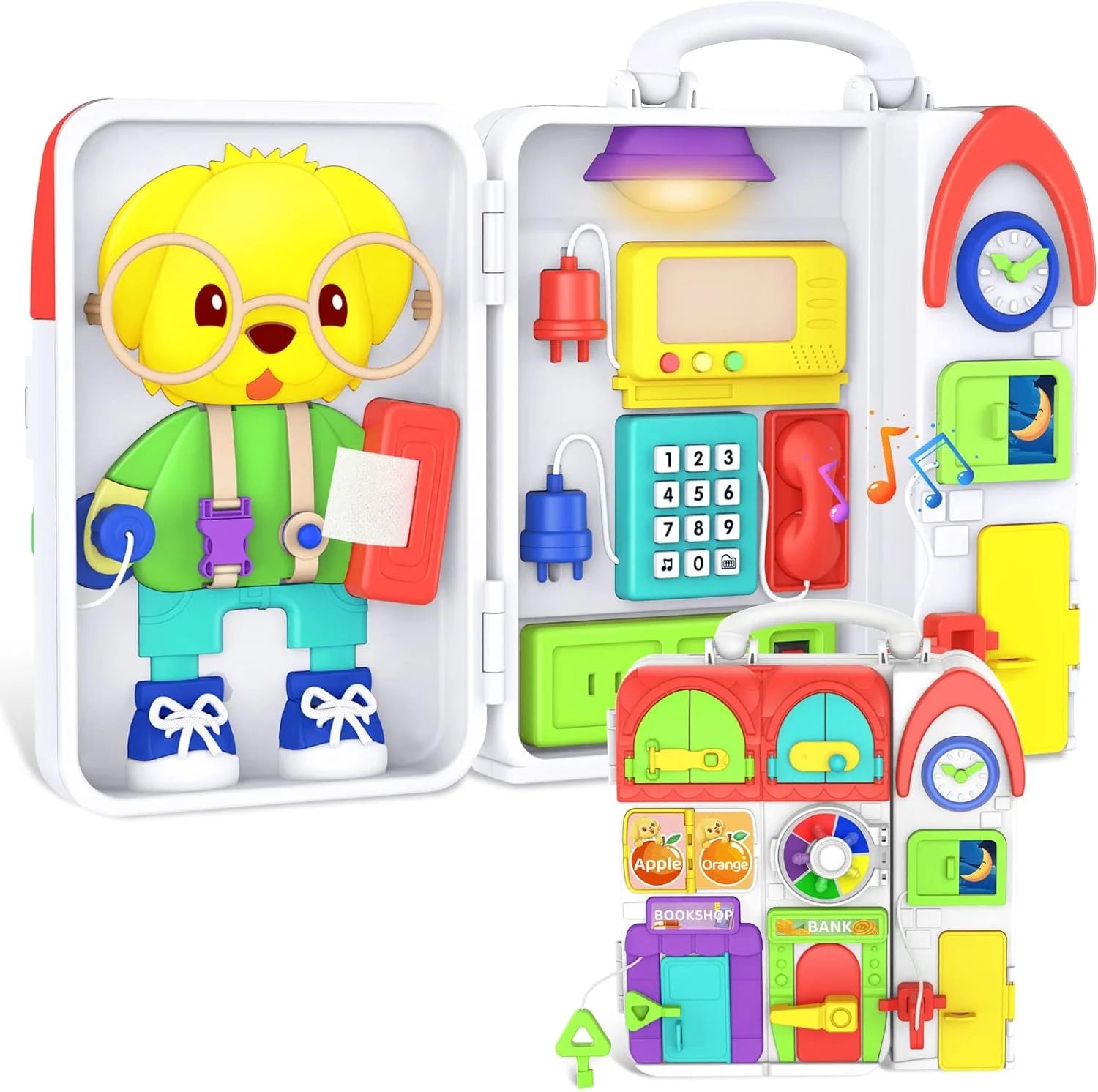 Montessori Toys for Toddler, 20 in 1 Busy Board Toy for Toddlers 1-3, Learning Educational Toys Gifts for 1 2 3 Year Old Boys Girls