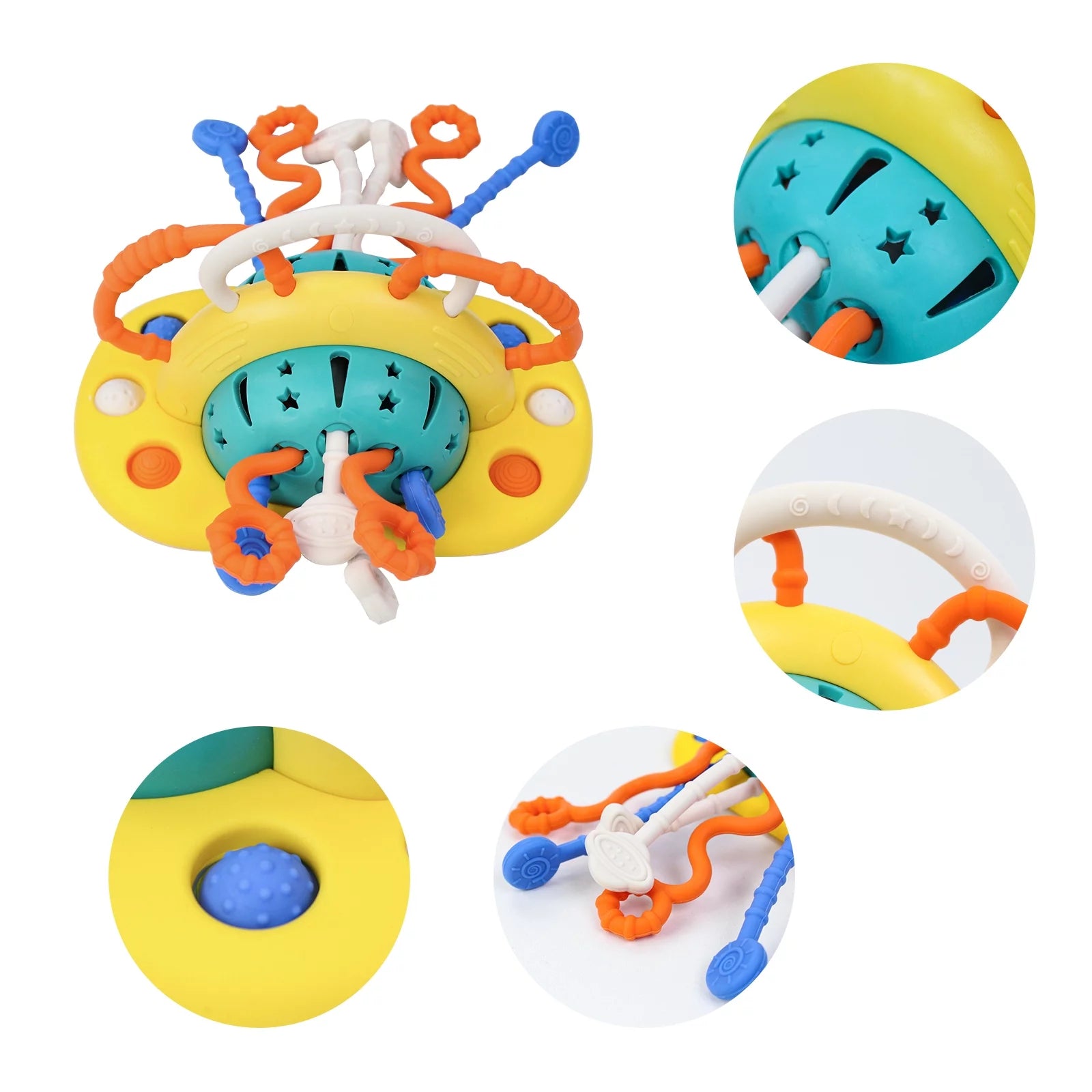 Baby Toys High Chair Toys with Suction Cup Toddler Pull String Toys for 6 12 Month Child Montessori Toy for 1 Year Gift