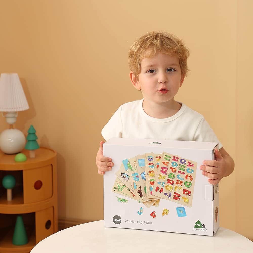GRINNNIE Wooden Peg Puzzle for Toddlers: A Comprehensive Review