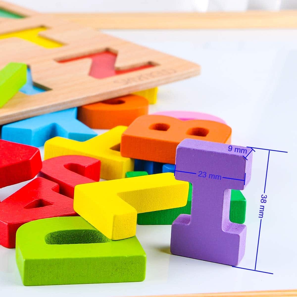 SKYFIELD Wooden Alphabet Puzzles: A Fun and Educational Toy for Kids
