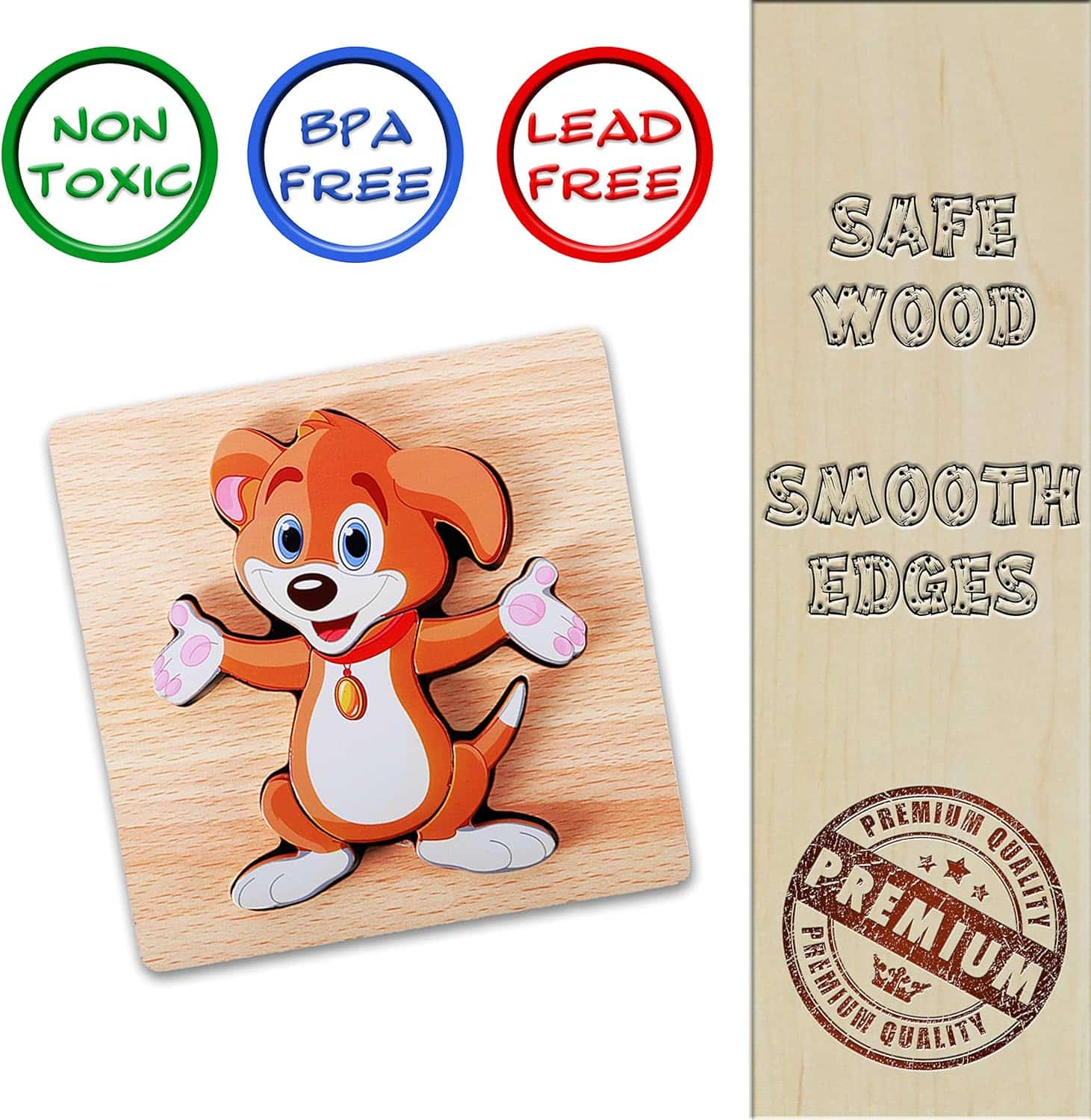 Wooden Educational Jigsaw Toddler Puzzles: A Fun and Educational Learning Toy - Driddle