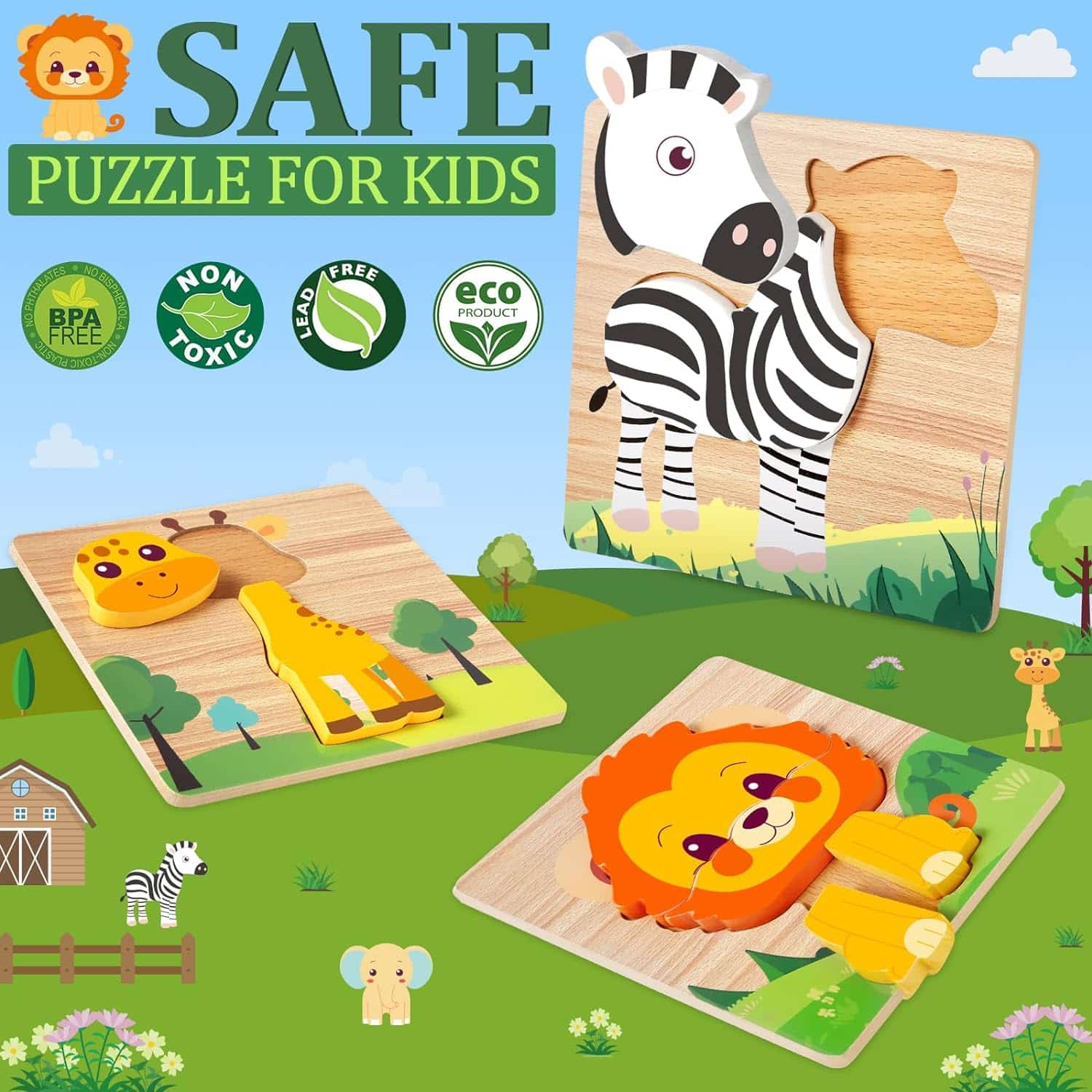 Wooden Puzzles for Toddlers 1-3: A Fun and Educational Review