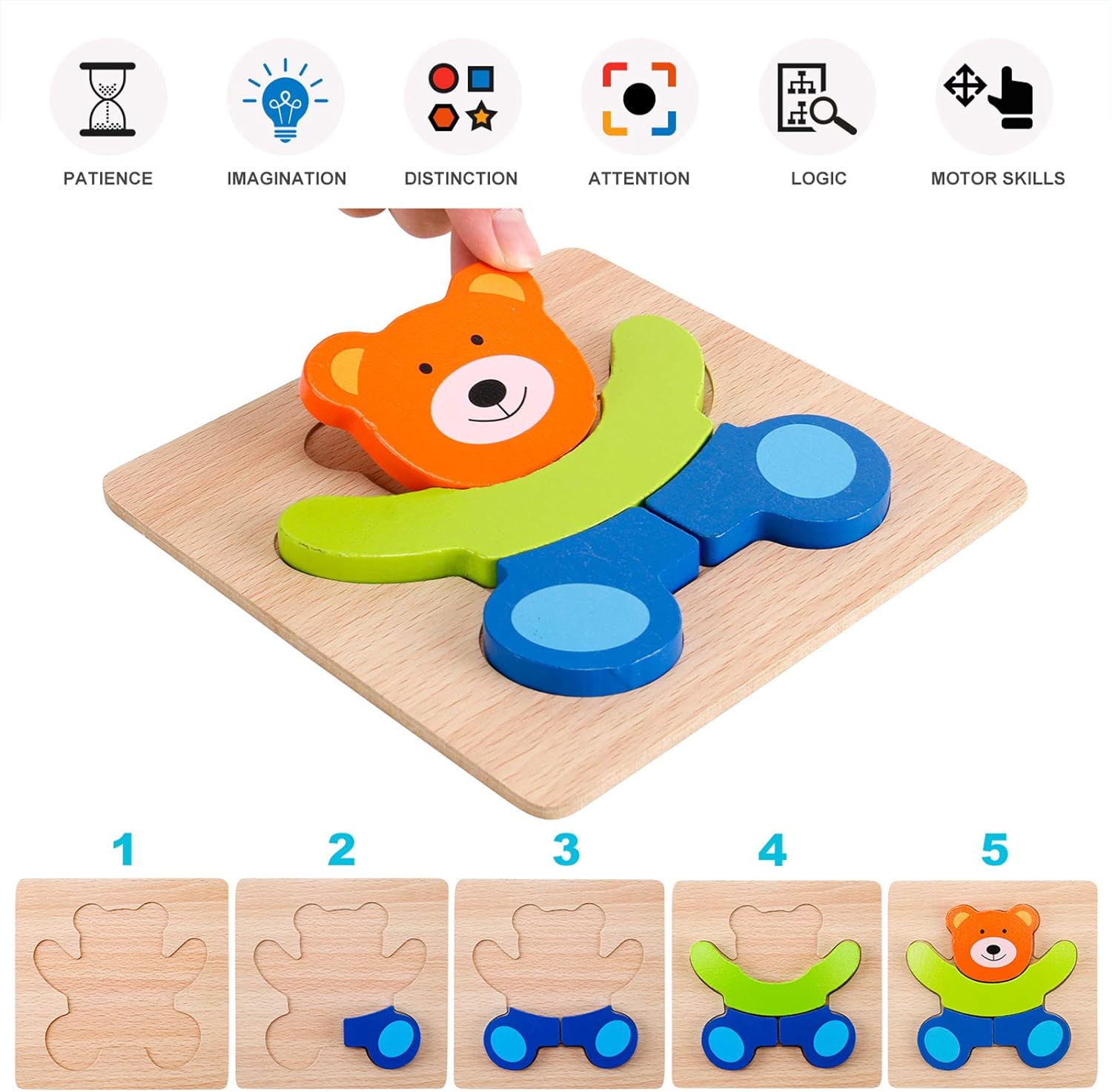 Slotic Wooden Puzzles for Toddlers - A Fun and Educational Toy Review