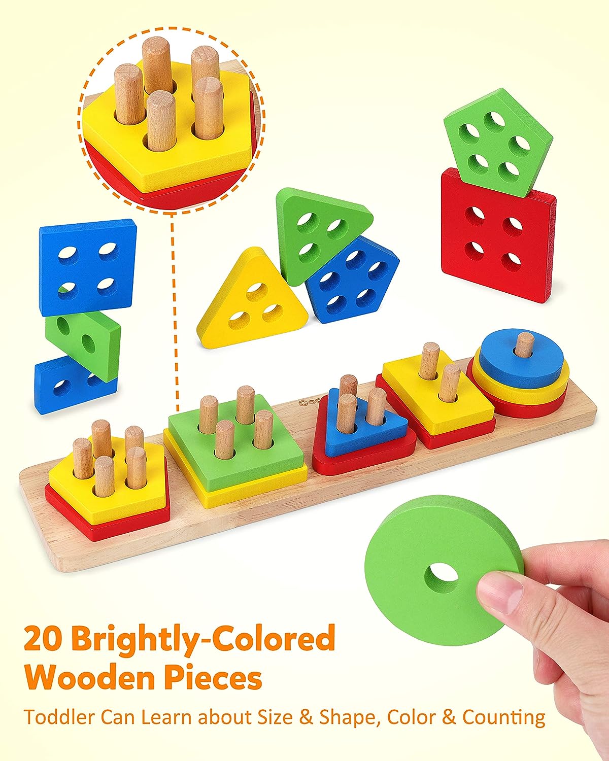 Coogam Wooden Sorting Stacking Montessori Toys: A Fun and Educational Review