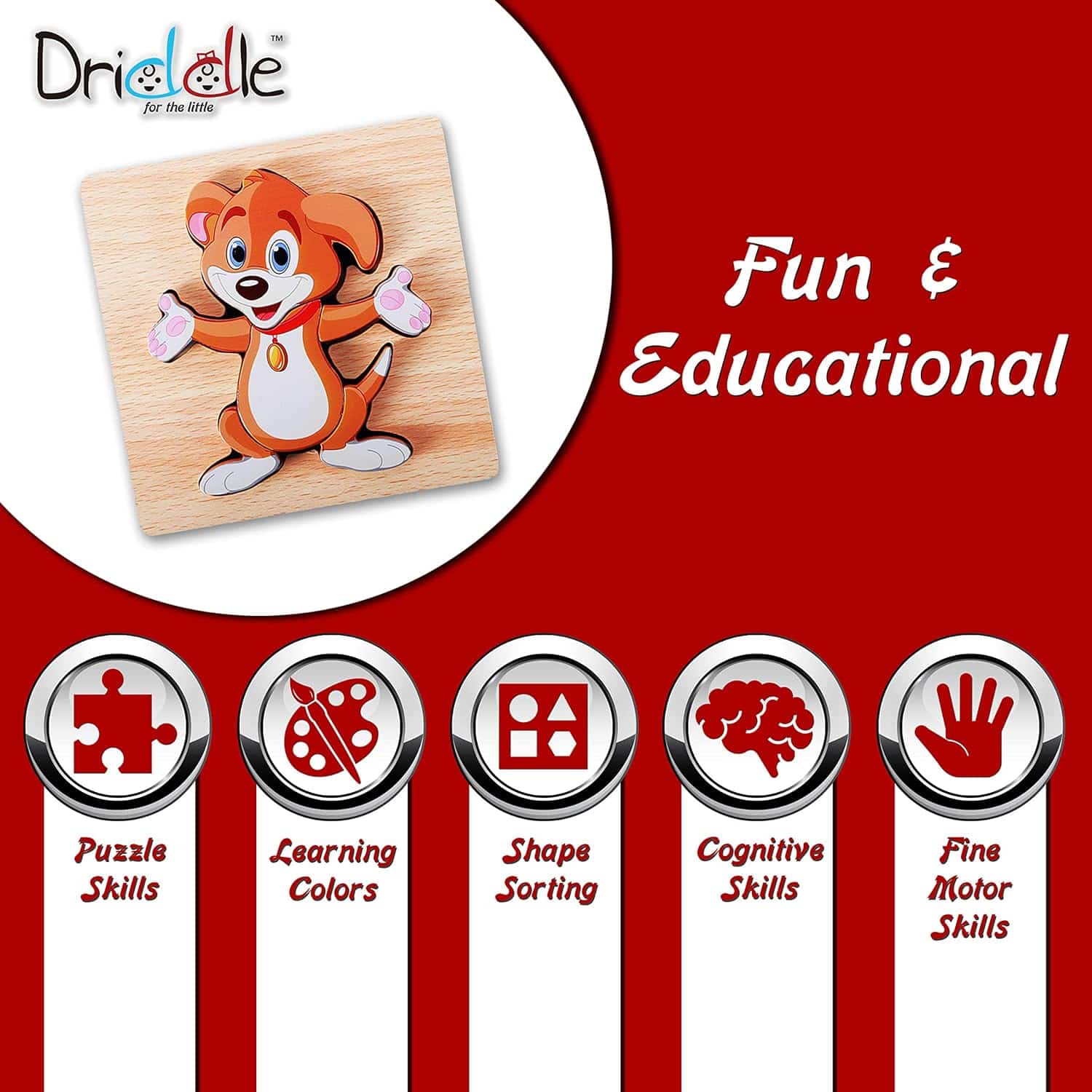 Wooden Educational Jigsaw Toddler Puzzles: A Fun and Educational Learning Toy - Driddle