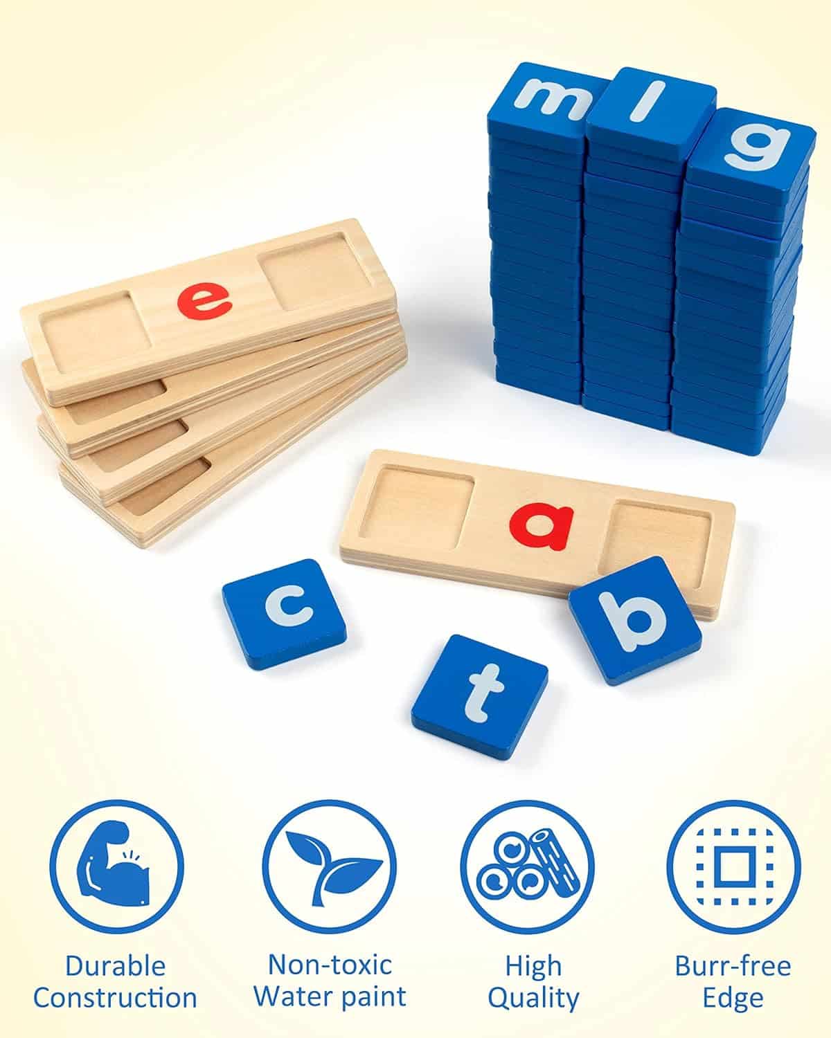 Coogam Wooden Short Vowel Reading Letters Sorting Spelling Games: A Review