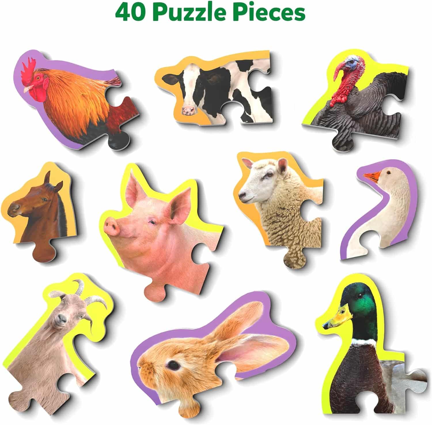 Skillmatics Step by Step Puzzle: A Fun, Educational Journey to the Farm for Toddlers