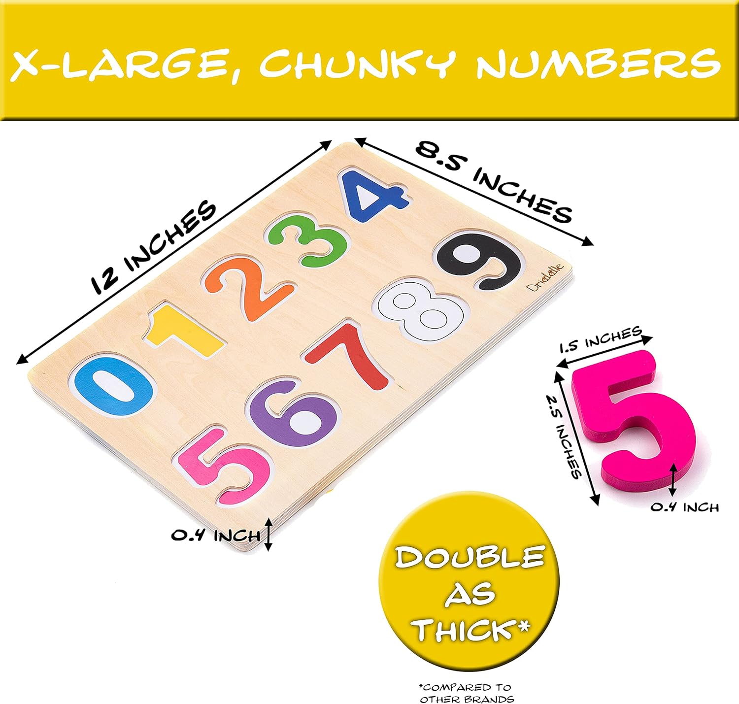 Magnetic Wooden Educational Number Puzzle - A Fun and Interactive Learning Toy for Kids