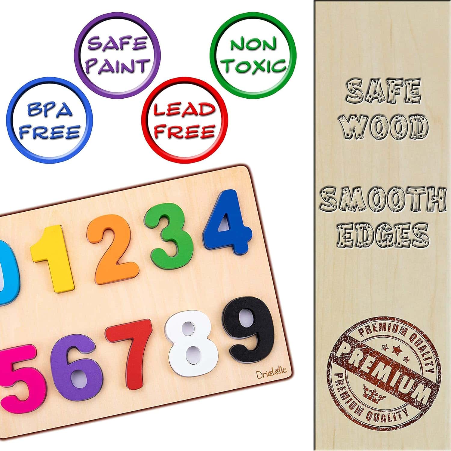 Magnetic Wooden Educational Number Puzzle - A Fun and Interactive Learning Toy for Kids